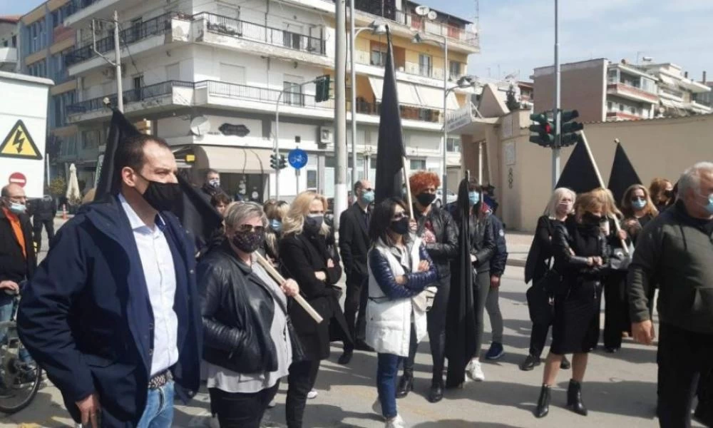 Διαμαρτυρία εμπόρων στη Κοζάνη - Ζητούν ενίσχυση του λιανεμπορίου